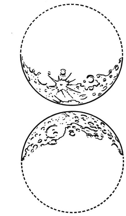 Luna creciente y luna menguante