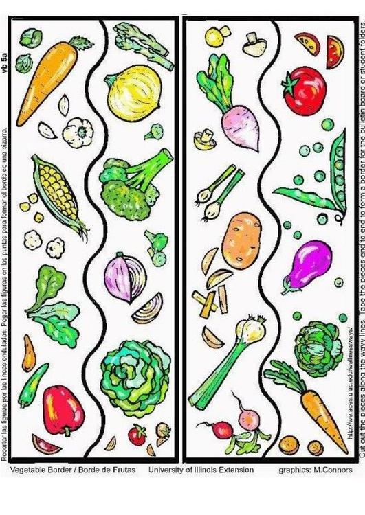 Orla de verduras