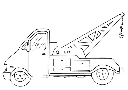 Dibujo para colorear Grúa