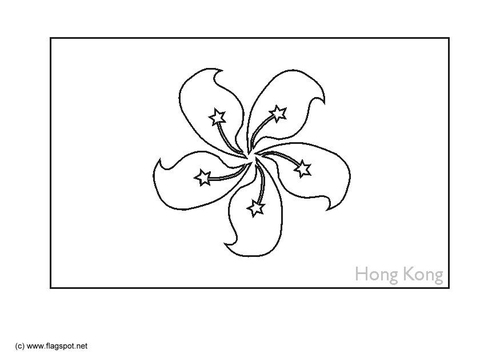 Dibujo para colorear Hong Kong
