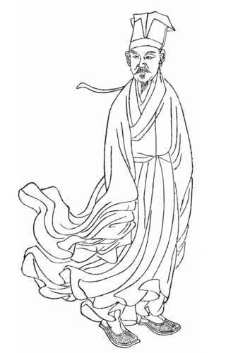 Dibujo para colorear Huang Tingjian