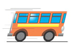 autobús en movimiento