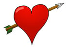 corazón con flecha