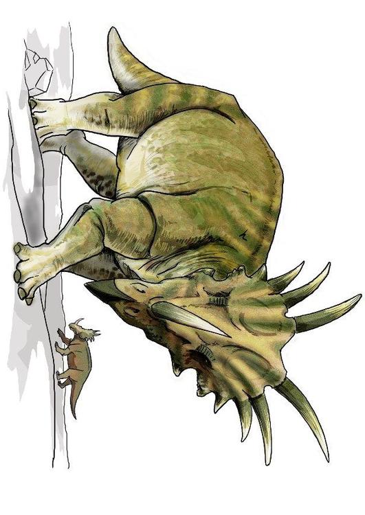 Dinosaurio styracosaurus