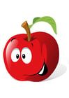 Imagenes fruta - manzana roja