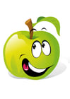 Imagenes fruta - manzana verde