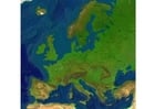 Mapa en relieve de Europa