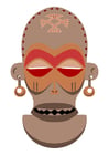 Imagenes máscara africana - Zaire-Angola