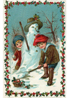 Imagenes niños haciendo muñeco de nieve