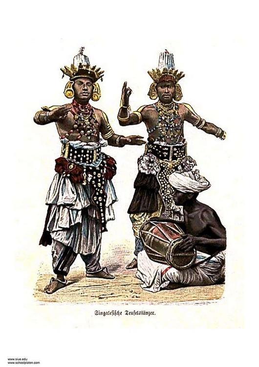 Senegalenses bailando,  1880