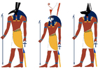 Set, Horus y Anubis