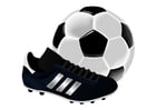 Imagenes zapatilla de fútbol y pelota