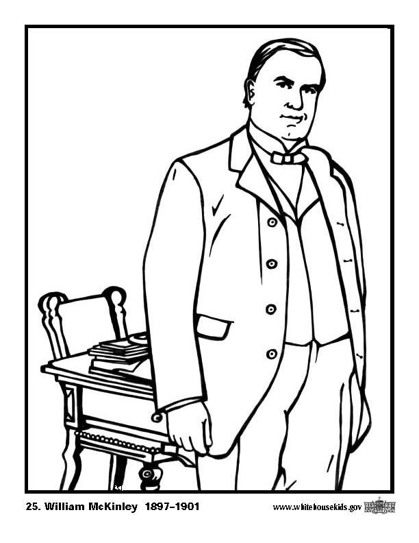 25 william mckinley Dibujo para colorear 25 william mckinley