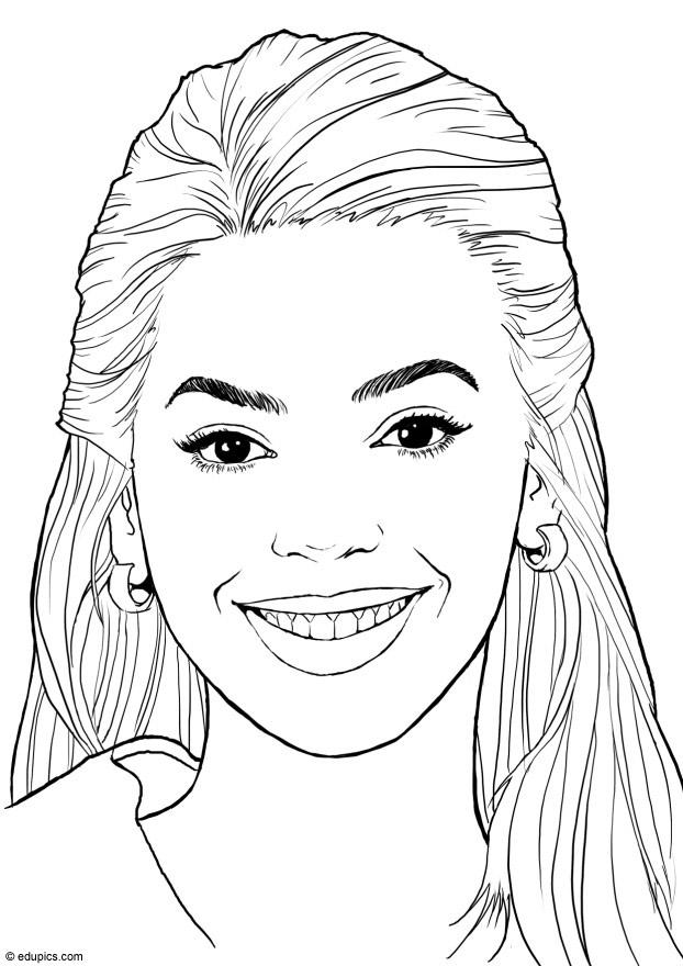 beyonce knowles Dibujo para colorear beyonce knowles
