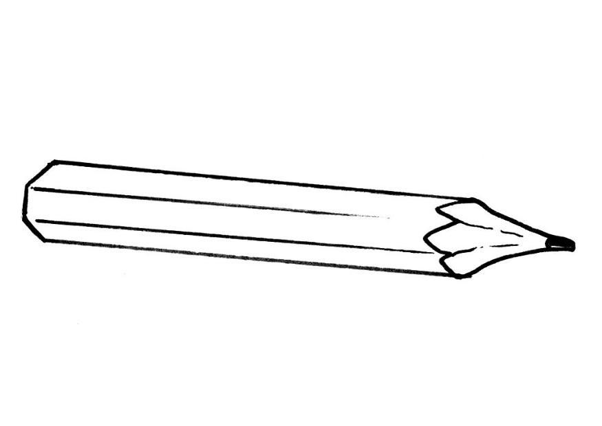 lA¡piz Dibujo para colorear lA¡piz