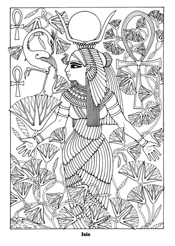 Dibujo para colorear Isis