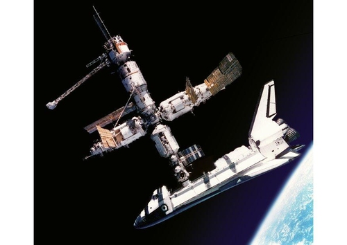 Llegada a la estación espacial