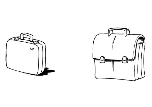 Maletín y cartera