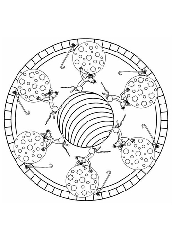 dibujos mandalas navidad