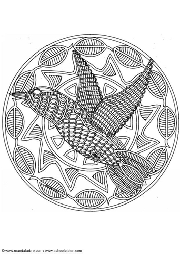 Mandala pájaro