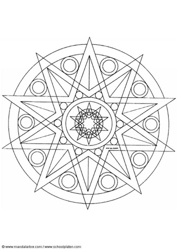 Dibujo para colorear Mandala