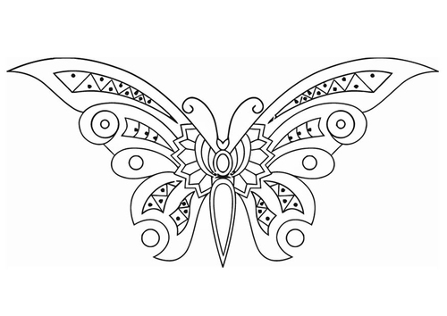 Dibujo para colorear Mariposa