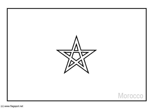 Dibujo para colorear Marruecos