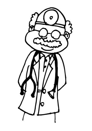 Dibujo para colorear Médico