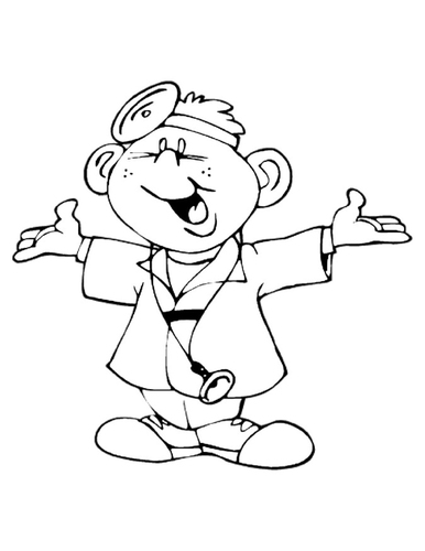 Dibujo para colorear Médico