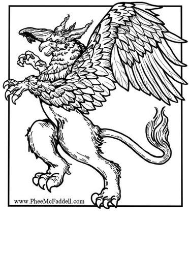 Mitad león - mitad aguila