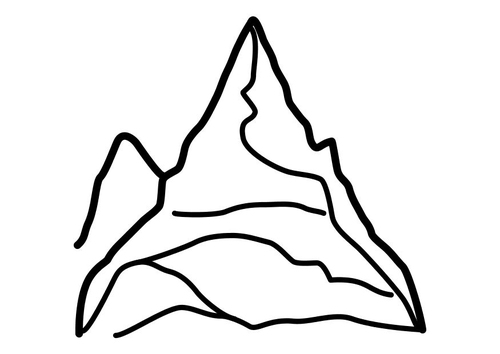 Dibujo para colorear Montaña