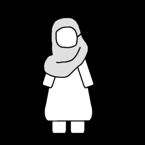 Dibujo para colorear Mujer - pañuelo