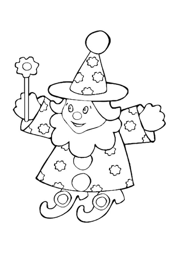 Dibujo para colorear Muñeco - mago
