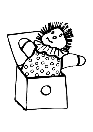 Muñeco saliendo de la caja