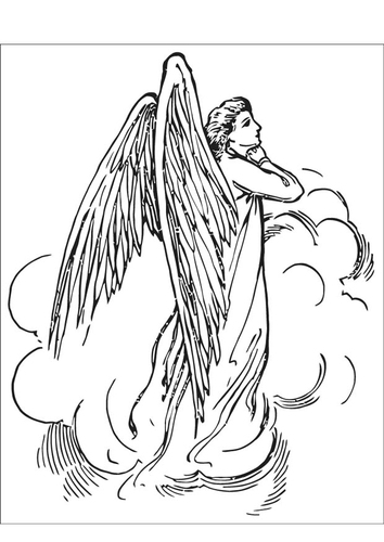 Dibujo para colorear Ángel
