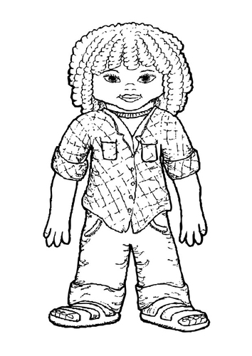 Dibujo para colorear Niña