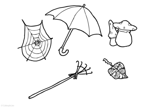 Dibujo para colorear Otoño