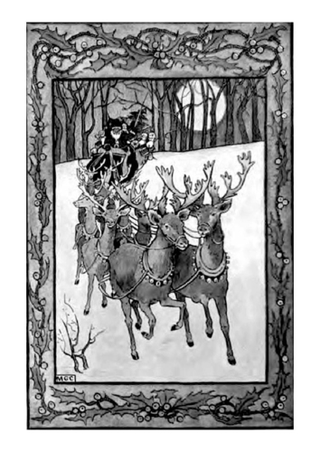 Dibujo para colorear Papá Noel