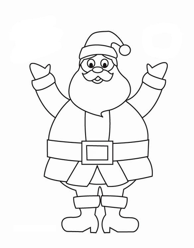 Dibujo para colorear Papá Noel