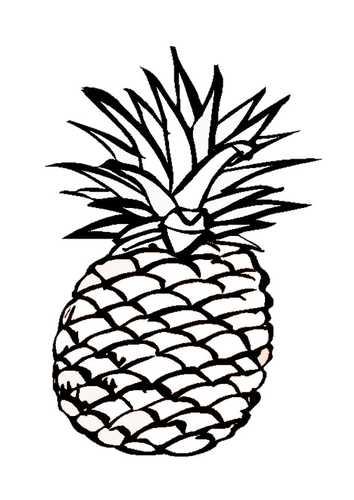 Dibujo para colorear Piña