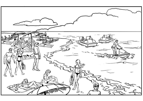 Playa y mar