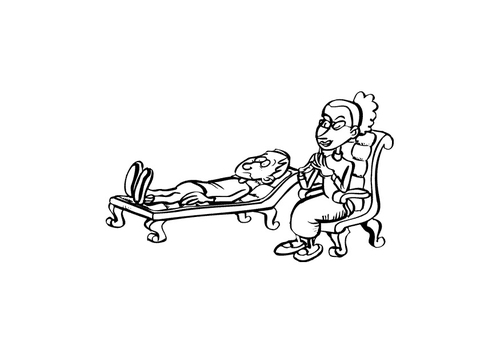 Dibujo para colorear Psicólogo