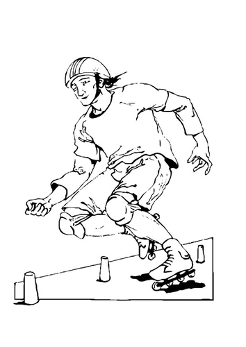 Dibujo para colorear Revistas de patinaje - patinaje
