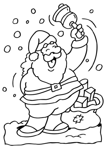 Dibujo para colorear Santa Claus