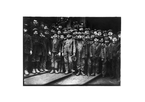 Selección de carbón en mina,1910