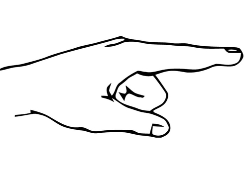 Dibujo para colorear Señalar