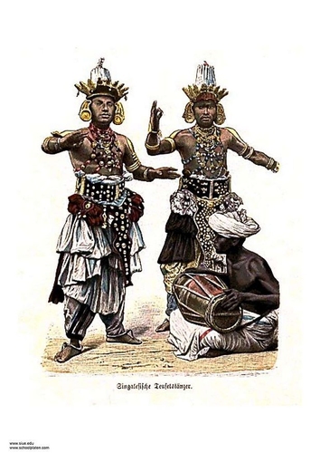 Senegalenses bailando, 1880