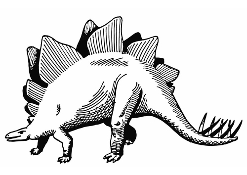 Dibujo para colorear Stegosaurus