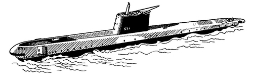 Dibujo para colorear Submarino