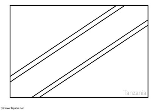 Dibujo para colorear Tanzania
